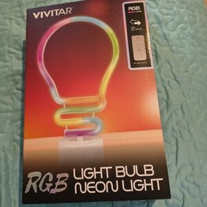 Vivitar RGB Light Bulb Neon Light